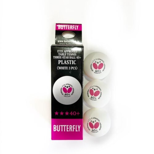 Table Tennis Ball. (White 3 PCS)BUTTERFLY