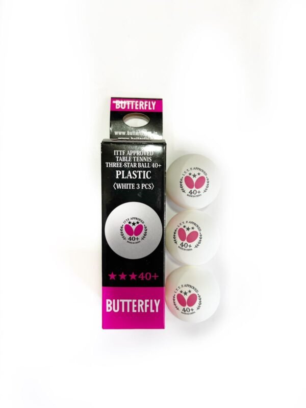 Table Tennis Ball. (White 3 PCS)BUTTERFLY